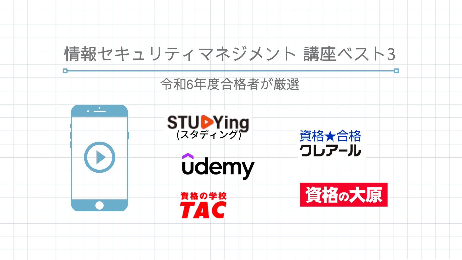 情報セキュリティマネジメントのおすすめ通信講座5つを比較【2024年